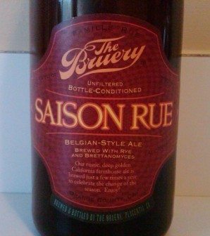 Featured image for “Review:  The Bruery’s Saison Rue”