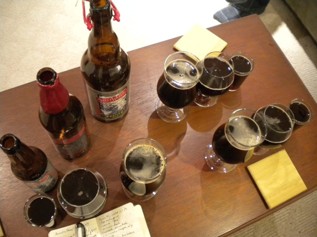 Featured image for “Dispatches From The South Cellar Review: Sweetwater Festive Ale Vertical ’06-’08-’10”