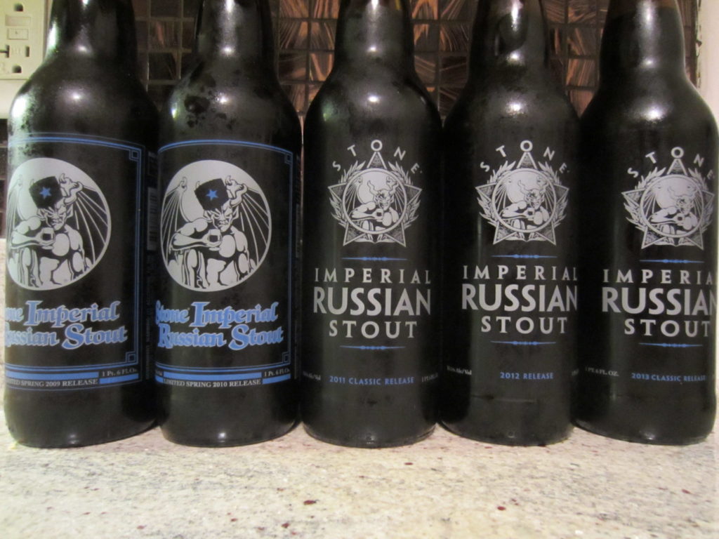 Featured image for “From the Cellar: Stone Imperial Russian Stout 5 Year Vertical”