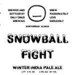 Only Child Snowball Fight Label