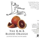Rolling Meadows Blood Orange Hefeweizen Label