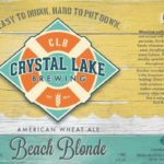 Crystal Lake Beach Blonde Wheat Ale Label