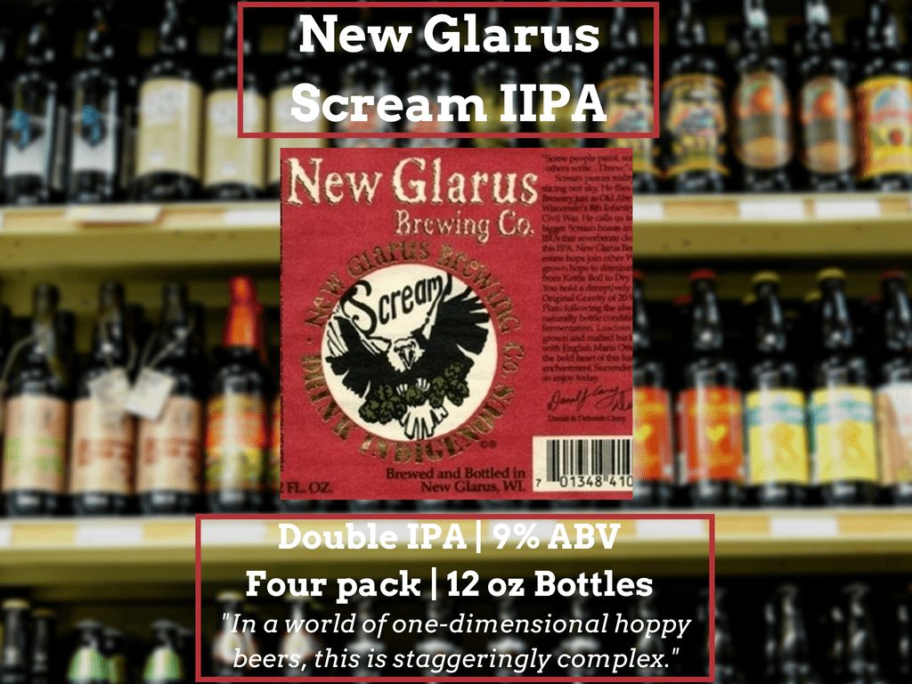Featured image for “Craft Beer to Cross the Border For: New Glarus Scream IIPA”