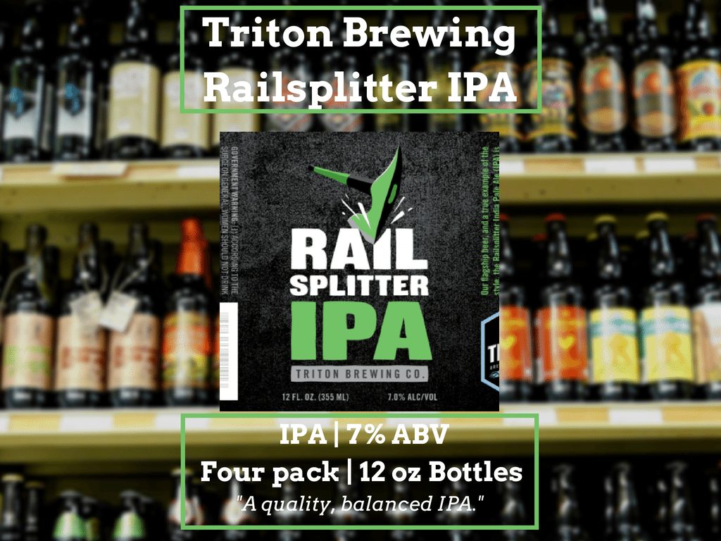 Featured image for “Craft Beer to Cross the Border For: Triton Brewing Railsplitter IPA”