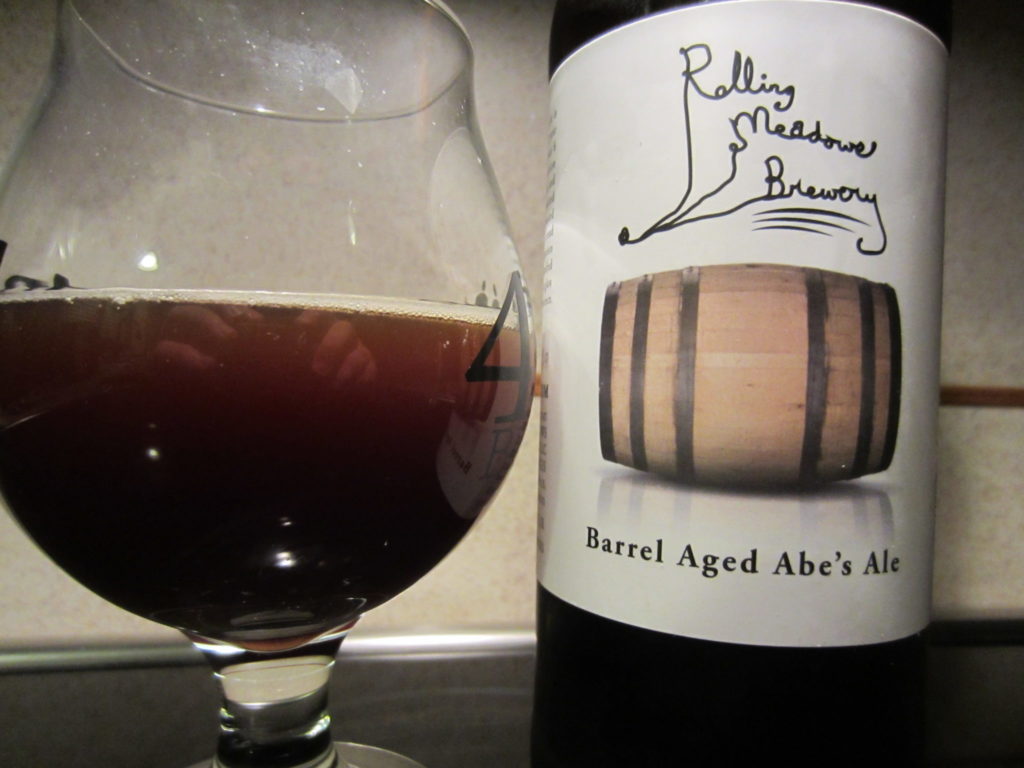 Featured image for “From the Cellar: Rolling Meadows Barrel Aged Abe’s Ale”